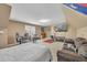 Spacious bonus room with neutral walls, providing versatile space for a bedroom or entertainment area at 484 Galaxy Dr, Garner, NC 27529