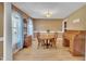 Dining room with wood floors, furniture and natural light at 484 Galaxy Dr, Garner, NC 27529