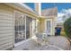 Cozy patio area with outdoor seating, perfect for relaxing or entertaining at 509 High Ridge Dr, Durham, NC 27707