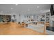 Open floor plan with living room flowing into dining area and kitchen at 513 N Nash St, Hillsborough, NC 27278