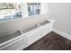 Window bench featuring storage with three sections at 52 N Rosebank Dr, Chapel Hill, NC 27516