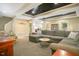 Spacious living room featuring a large sectional sofa and inviting atmosphere at 527 N Main St, Wake Forest, NC 27587