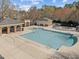The community pool features modern amenities and lounge areas, ideal for relaxation at 5421 Vista View Ct, Raleigh, NC 27612