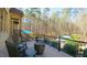 Relaxing deck overlooking the pool, complete with comfortable seating and a cozy fire pit, perfect for outdoor enjoyment at 5640 Bella Terra Ct, Wake Forest, NC 27587
