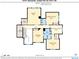 Detailed second-floor floor plan showcasing the layout of the home's bedrooms, flex space, and storage areas at 81517 Alexander, Chapel Hill, NC 27517