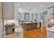Spacious open concept, kitchen with island, stainless steel appliances, and seamless flow to living area at 81517 Alexander, Chapel Hill, NC 27517
