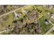 Aerial view showcasing the property and surrounding neighborhood at 1046 Lawrence Rd, Wake Forest, NC 27587