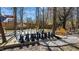 Backyard with a giant chess set and outdoor seating, perfect for Gathering fun at 1046 Lawrence Rd, Wake Forest, NC 27587