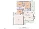 Floor plan featuring bedrooms, baths, kitchen, living room, dining room, garage, and deck at 1107 Goldendale Dr, Durham, NC 27703