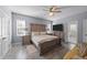 Relaxing main bedroom with a calming color palette and plenty of natural light at 113 Pony Dr, Louisburg, NC 27549