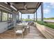 Beautiful outdoor patio with a dining table and stunning city views at 117 S Bloodworth St, Raleigh, NC 27601