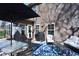 Rear patio with cushioned seating and a grill providing ample space for outdoor gatherings at 2144 Waterview Dr, Graham, NC 27253