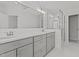 Modern bathroom with double sink vanity, granite counters, and a glass-enclosed shower at 2613 Coxindale Dr, Raleigh, NC 27615