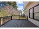 Enjoy scenic views from this spacious deck, perfect for outdoor dining and relaxation at 2613 Coxindale Dr, Raleigh, NC 27615
