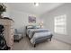 Comfortable bedroom with carpet, neutral colors and a queen bed at 310 Macallan, Burlington, NC 27215