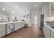Modern kitchen with stainless steel appliances and an open layout at 310 Macallan, Burlington, NC 27215
