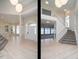 Spacious foyer with high ceilings, hardwood floors, and an elegant staircase at 314 Montelena Pl, Cary, NC 27513
