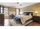 Spacious bedroom featuring hardwood floors and neutral décor at 3421 Griffice Mill Rd, Raleigh, NC 27610