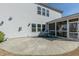 Spacious backyard with concrete patio and screened-in porch; great for entertaining at 3508 Longleaf Estates Dr, Raleigh, NC 27616