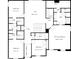 Floor plan showing bedrooms, bathrooms, a loft, and laundry area on the second floor of the house at 3508 Longleaf Estates Dr, Raleigh, NC 27616