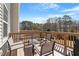 Inviting outdoor deck with seating, perfect for enjoying the surrounding views at 515 Autumn Cure Ct, Fuquay Varina, NC 27526