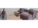 Cozy living room with a comfortable sectional sofa and stylish decor at 515 Autumn Cure Ct, Fuquay Varina, NC 27526