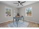 Bright office space with hardwood floors, large windows, and modern decor at 518 W Chisholm St, Sanford, NC 27330