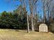 Backyard shed in grass at 61 Langdon Pointe Dr, Garner, NC 27529