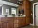 Bathroom featuring a large vanity with double sinks and ample storage at 61 Langdon Pointe Dr, Garner, NC 27529