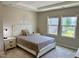 Cozy bedroom with two windows, a queen sized bed, and matching nightstands at 730 Firebrick Drive Dr, Cary, NC 27519
