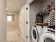 Laundry room with modern washer and dryer at 730 Firebrick Drive Dr, Cary, NC 27519