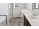 Modern bathroom with separate shower and tub at 80 Somerset Dr, Franklinton, NC 27525