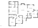 Here is a black and white floor plan highlighting the layout of the home's rooms at 80 Somerset Dr, Franklinton, NC 27525
