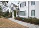 Charming front of the home with manicured landscaping and a inviting entryway at 909 Lake Boone Trl, Raleigh, NC 27607
