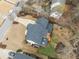 Aerial view of the house featuring a new roof and spacious backyard at 102 Caymus Ct, Cary, NC 27519