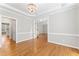 Inviting living room with hardwood floors and open floor plan at 102 Caymus Ct, Cary, NC 27519