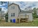 Exterior view featuring a cozy deck area, perfect for outdoor relaxation and entertainment at 110 Sudbury Ln, Chapel Hill, NC 27516