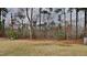 View of wooded backyard at 128 Chownings Dr, Sanford, NC 27330