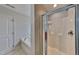 Bathroom showing stand up shower and jacuzzi tub at 128 Chownings Dr, Sanford, NC 27330