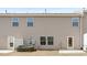 Exterior of home showing rear elevation with sliding glass doors at 131 Explorer Dr # 257, Morrisville, NC 27560