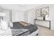 Well-lit bedroom featuring contemporary decor and plush carpeting at 131 Explorer Dr # 257, Morrisville, NC 27560