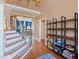 Open foyer with staircase and views into the living area of the beautiful home at 132 Mantle Dr, Clayton, NC 27527