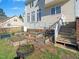 Backyard garden with raised garden beds and direct access to the home at 132 Mantle Dr, Clayton, NC 27527