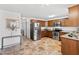 Well-equipped kitchen with stainless steel appliances, ample cabinet space, and stylish tile flooring at 1500 Allen Ln, Hillsborough, NC 27278