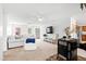 Spacious living room with a ceiling fan and a comfortable white sofa at 1500 Allen Ln, Hillsborough, NC 27278