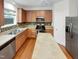 Charming kitchen with stainless appliances, and plenty of cabinet space at 1501 Copper Cir, Mebane, NC 27302