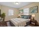 Inviting bedroom with natural light, stylish decor, and comfortable furnishings at 158 Torain St, Hillsborough, NC 27278