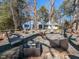 Outdoor fire pit area with ample seating at 205 Old Greensboro Rd, Chapel Hill, NC 27516