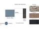Exterior color scheme with Harbor Blue siding, Snow White trim, and Charcoal shingles at 247 Meadowbark Bnd # 29, Garner, NC 27529