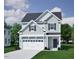 Charming two-story home features a two-car garage, light gray siding, and a well-manicured lawn at 251 Meadowbark Bnd # 30, Garner, NC 27529